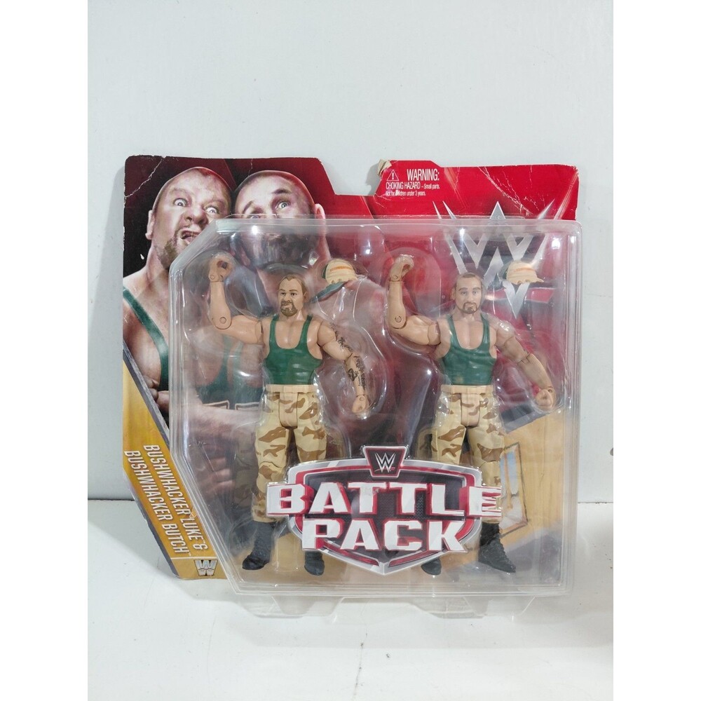 Mattel WWE Battle Pack Bushwhakers Luke & Butch Wrestling Action Figures w/box